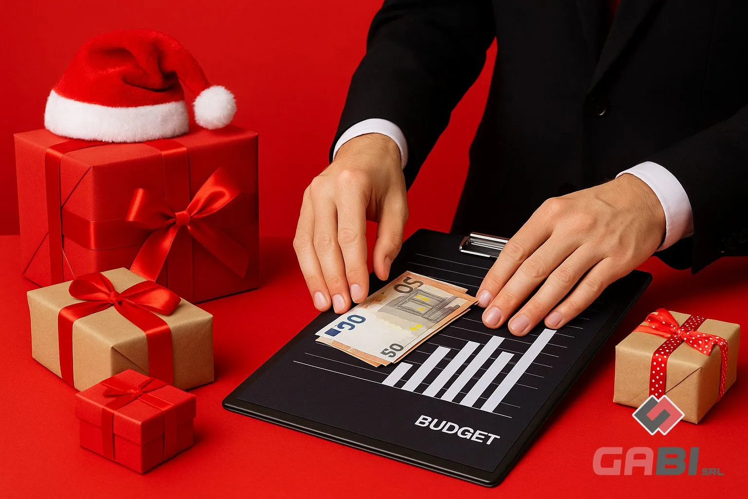 Regali aziendali di Natale: come distribuire il budget — immagine generata